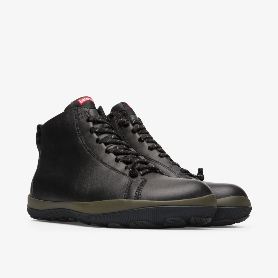 Camper Peu Pista Black - Camper Mens Ankle Boots ||9678-KEWQD||